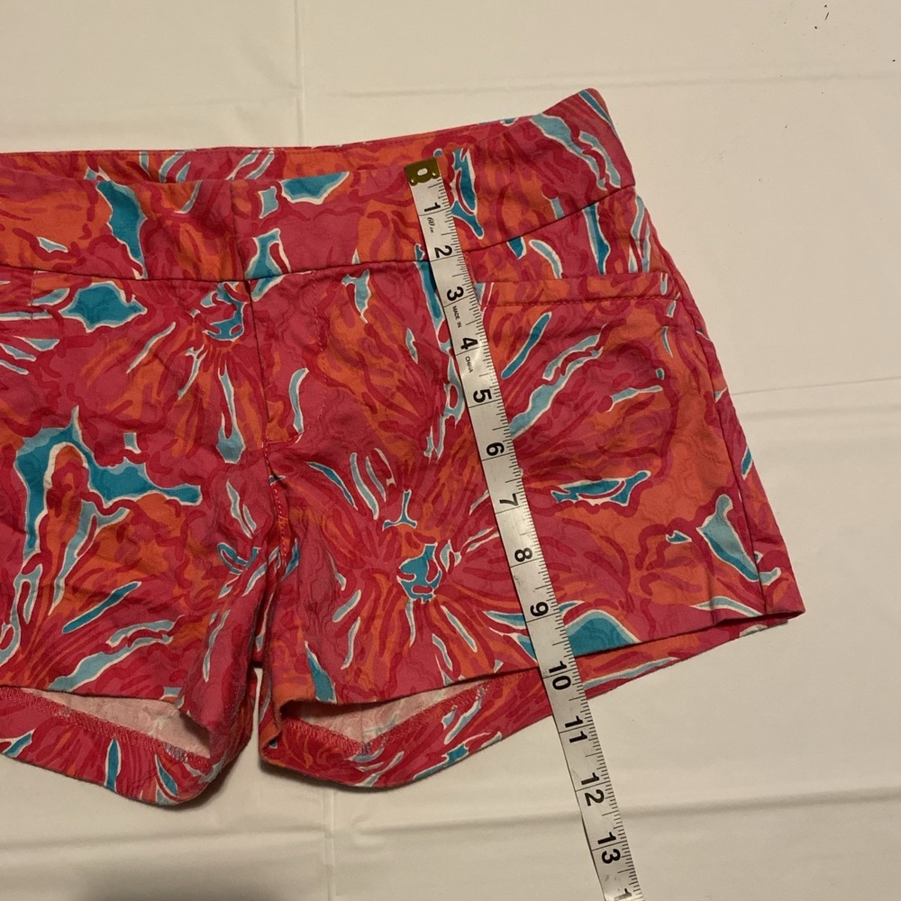 LILLY PULITZER SEA BLUE FLIRTY SEA "ELLIE" SHORTS RETIRED PRINT SIZE 00 - Picture 8 of 15